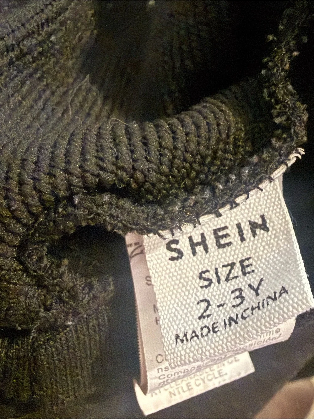 SHEIN Toddler Boys Black “Little Man” Hoodie Size 2–3Y